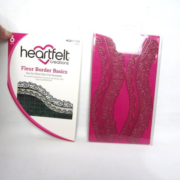 Heartfelt Creations Fleur Border Basics 6 Pcs Craft Dies HCD1-7120 - Picture 1 of 3
